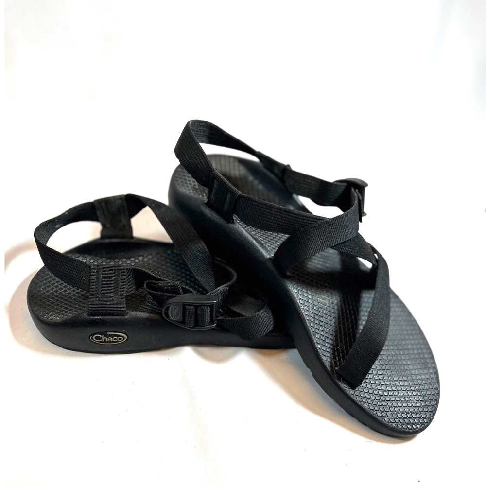 Chaco Z/1 Adjustable Classic Strap Black Sandals for Men Sz 10 Orthotic Support - Picture 7 of 14